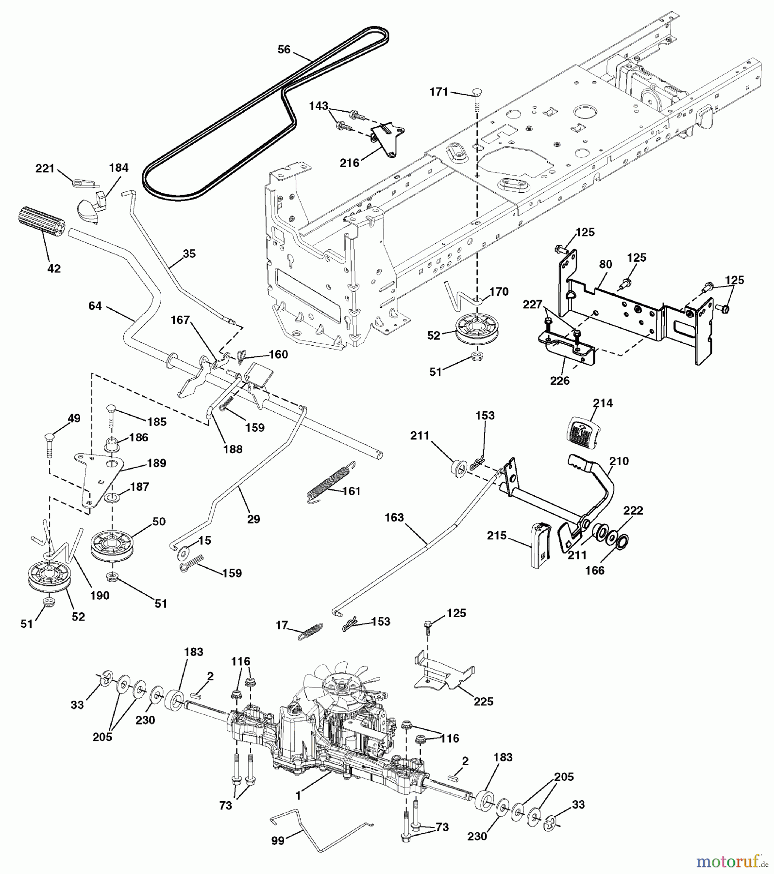  Murray Rasen- und Gartentraktoren 7800736 (96042010200) - Yard King 46