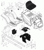 Murray C950-60470-0 - Craftsman 42" Lawn Tractor (2004) (Sears) Ersatzteile Chassis & Hood