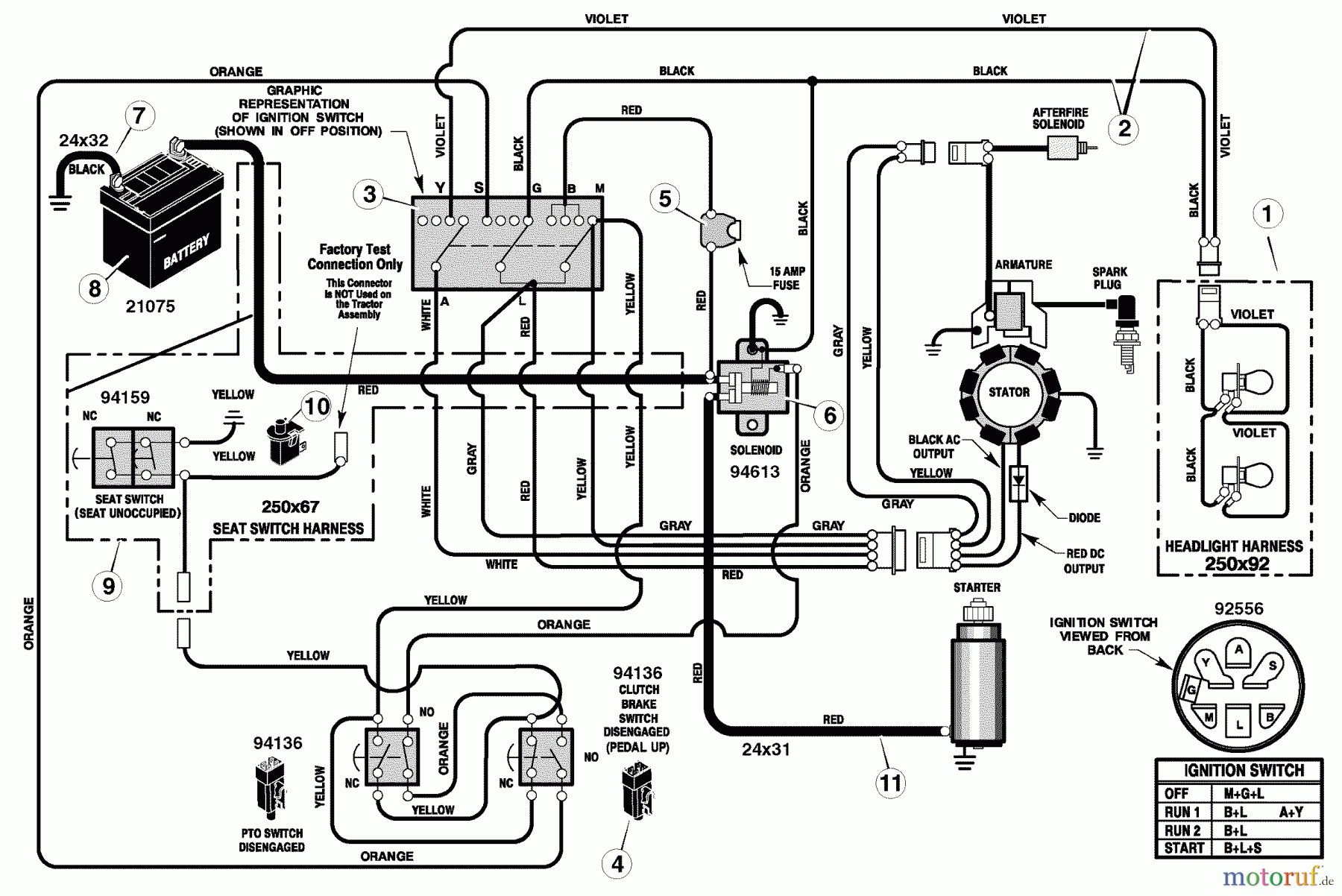  Murray Rasen- und Gartentraktoren C950-60473-0 - Craftsman 46