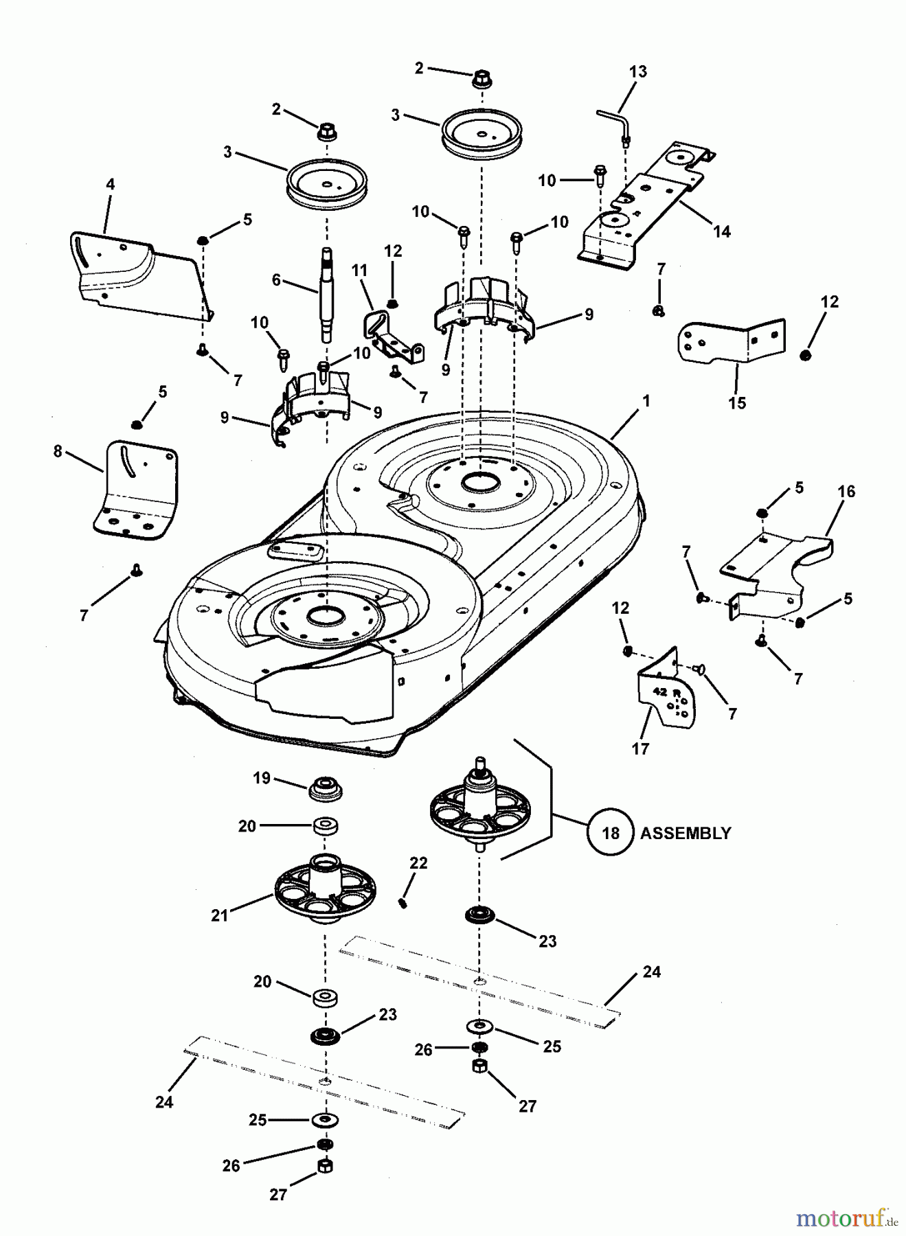  Murray Rasen- und Gartentraktoren LT135420C (7800361) - Murray 42