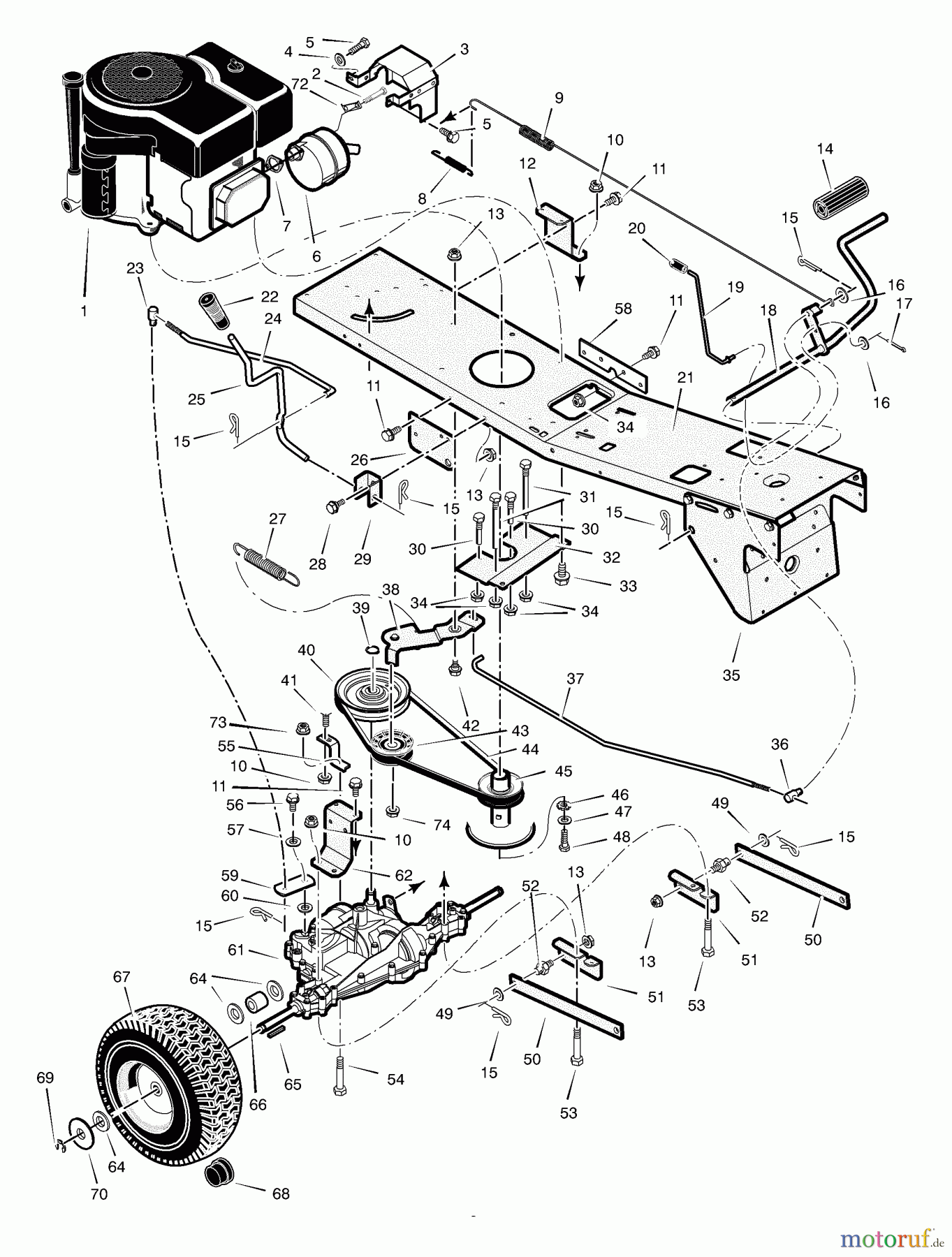  Murray Reitermäher 309002x24A - B&S/Murray 30