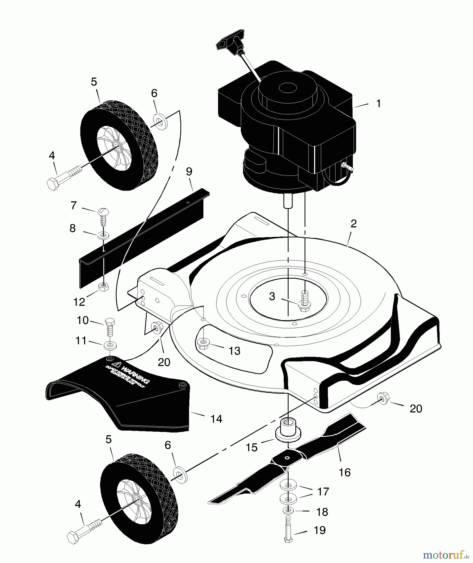 Murray Rasenmäher 201030x199A - B&S/Murray 20