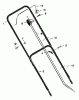 Murray 20405A - 20" Walk-Behind Mower (1997) Ersatzteile Handle Assembly