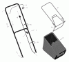 Murray 20405x30B - 20" Walk-Behind Mower (2000) Ersatzteile Handle & Bag Assembly
