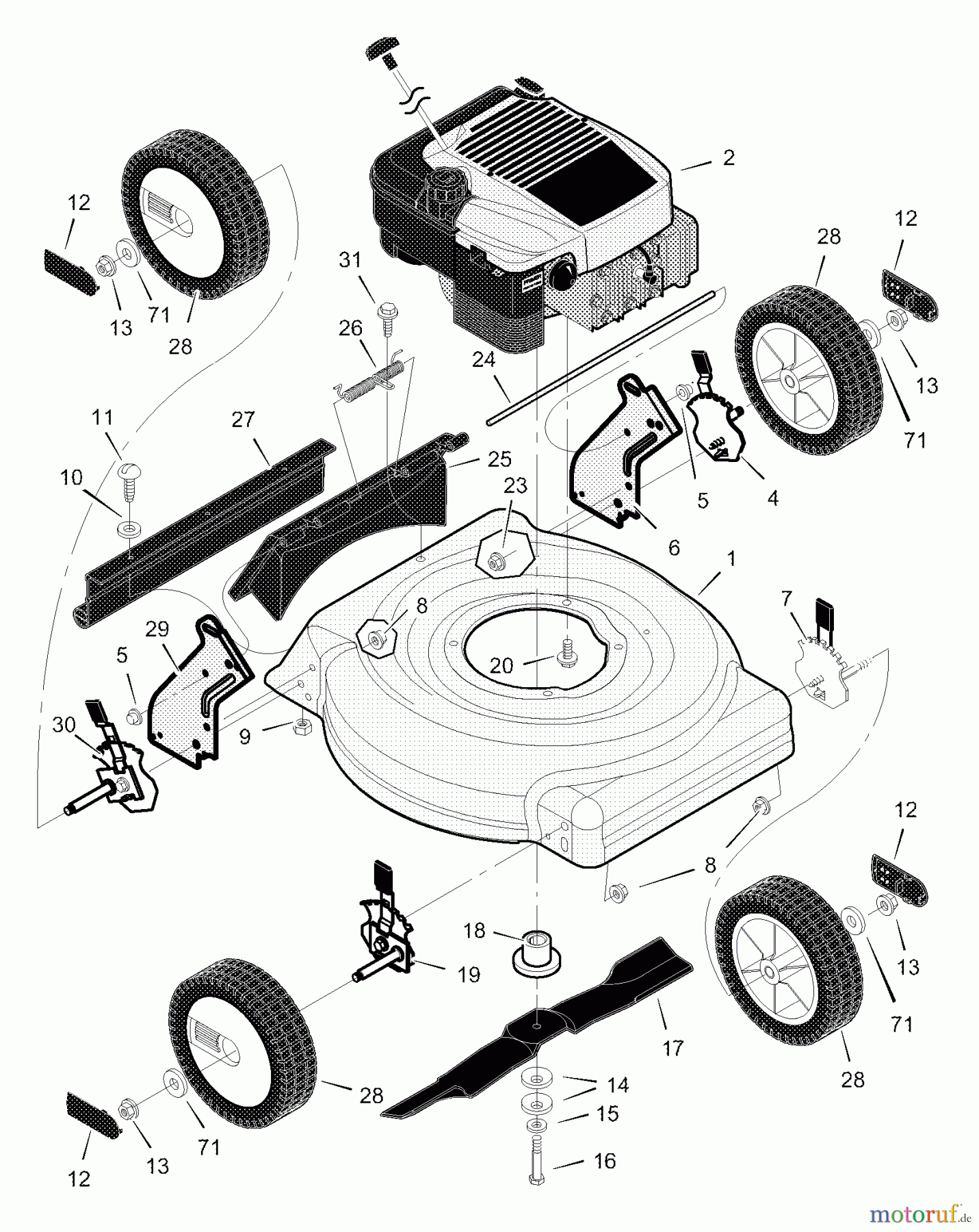  Murray Rasenmäher 20406x83C - B&S/Murray 20