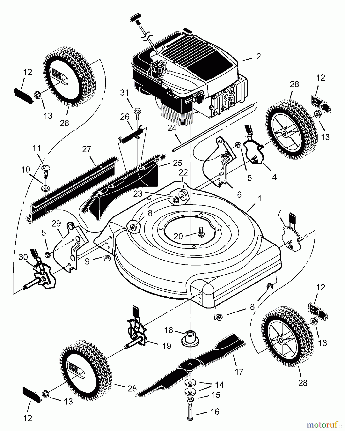  Murray Rasenmäher 20406x9A - B&S/Murray 20
