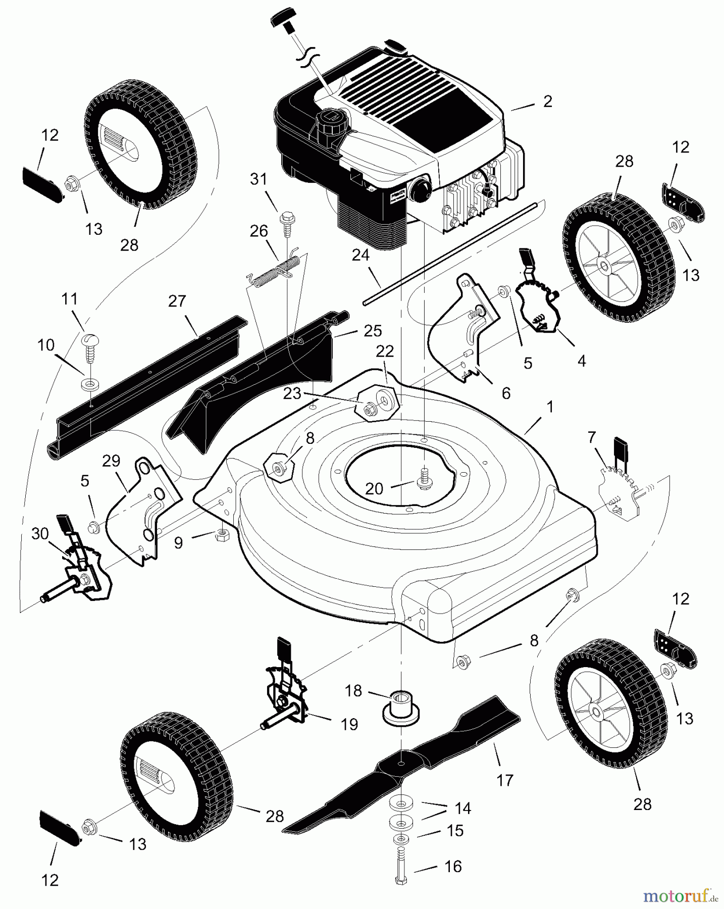  Murray Rasenmäher 20415x83A - B&S/Murray 20