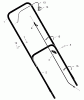 Murray 20506x8A - Scotts 20" Walk-Behind Mower (1998) (Home Depot) Ersatzteile Handle Assembly