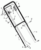 Murray 20605x6A - Ultra 20" Walk-Behind Mower (1997) Ersatzteile Handle Assembly
