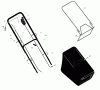 Murray 20665x31A - Scotts 20" Walk-Behind Mower (1999) (Home Depot) Ersatzteile Handle And Bag Assembly