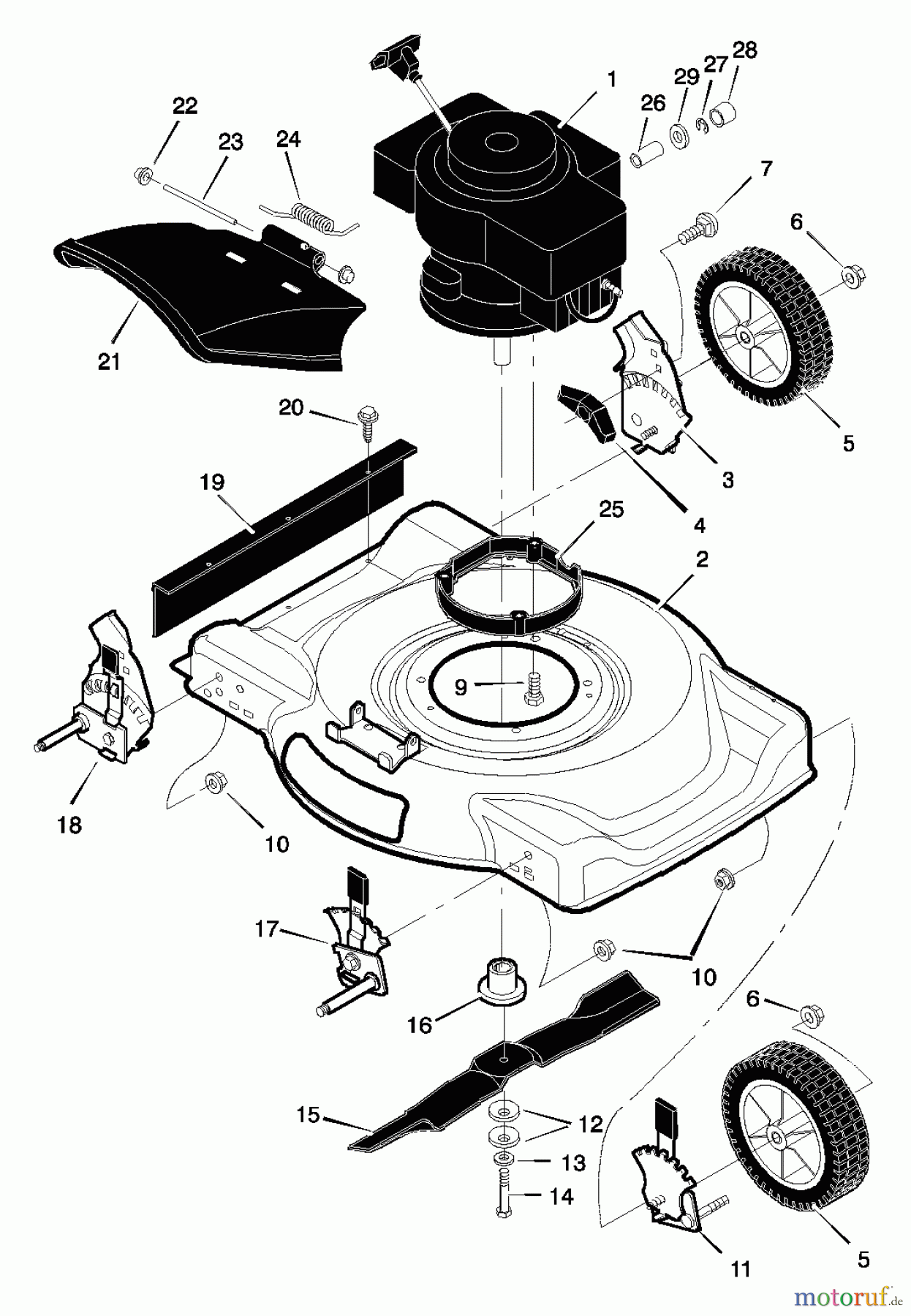  Murray Rasenmäher 22105x92B - B&S/Murray 22