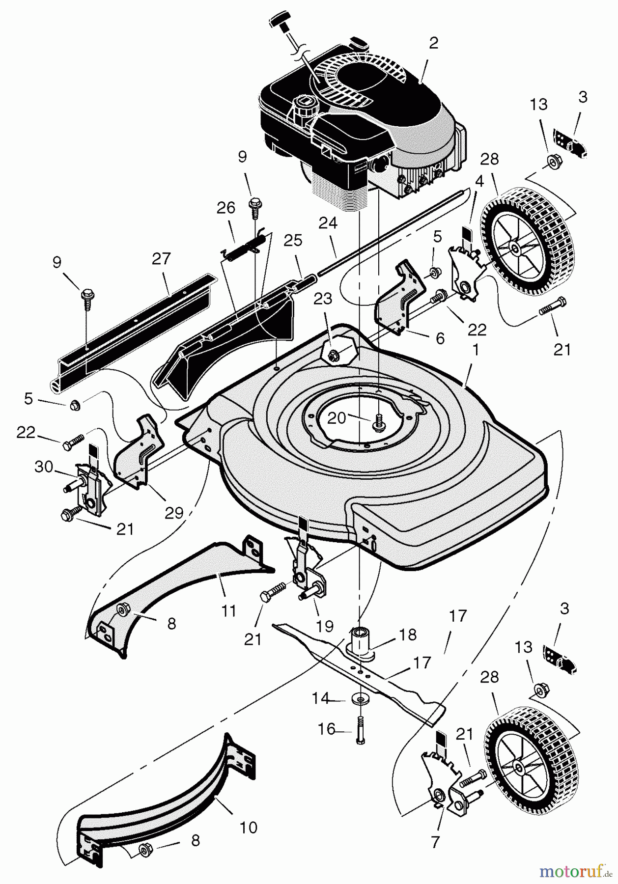  Murray Rasenmäher 222210x24B - B&S/Murray 22