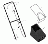 Murray 22265x31G - Scotts 22" Walk-Behind Mower (2004) (Home Depot) Ersatzteile Handle & Bag Assembly