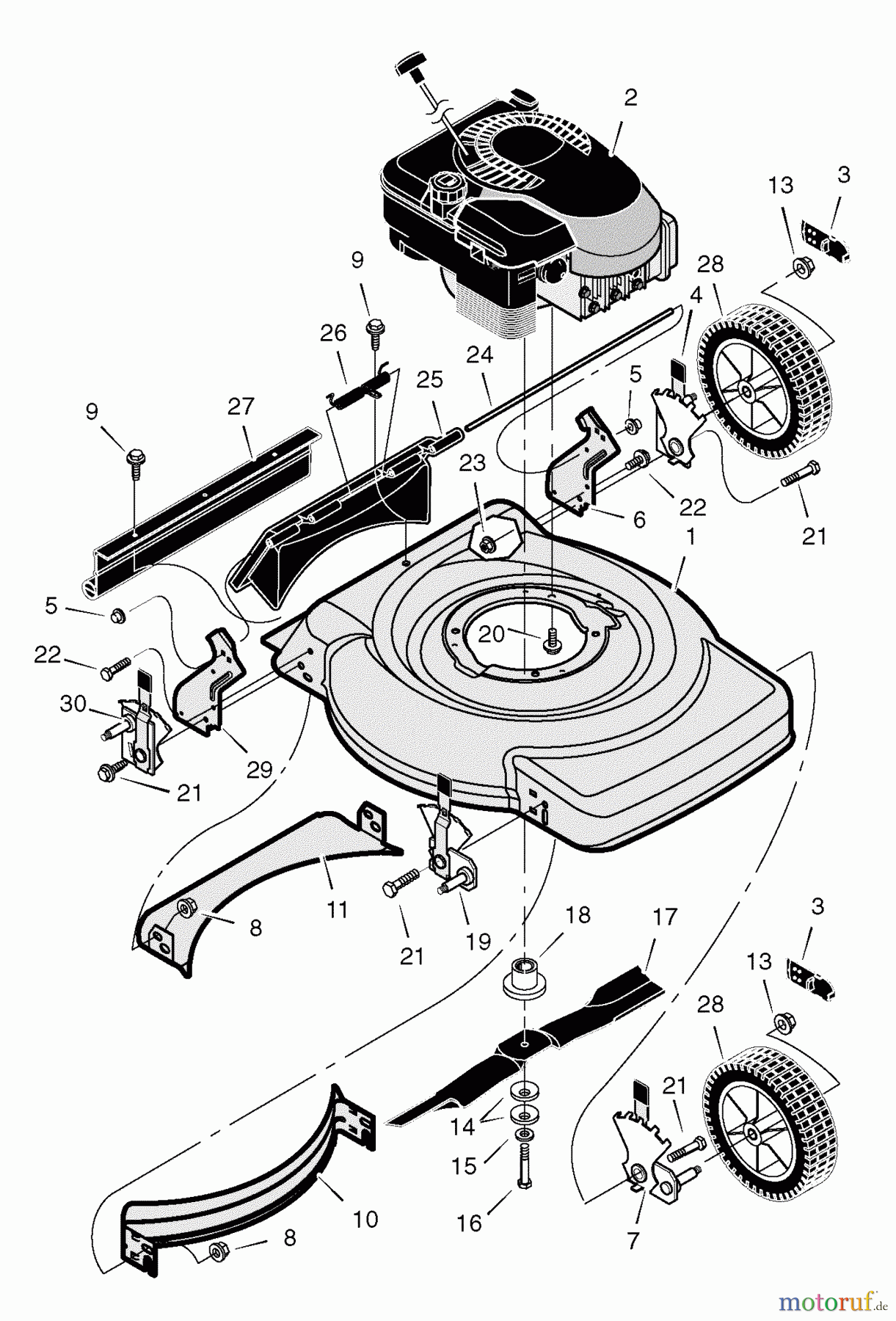  Murray Rasenmäher 22265x8J - Scotts 22