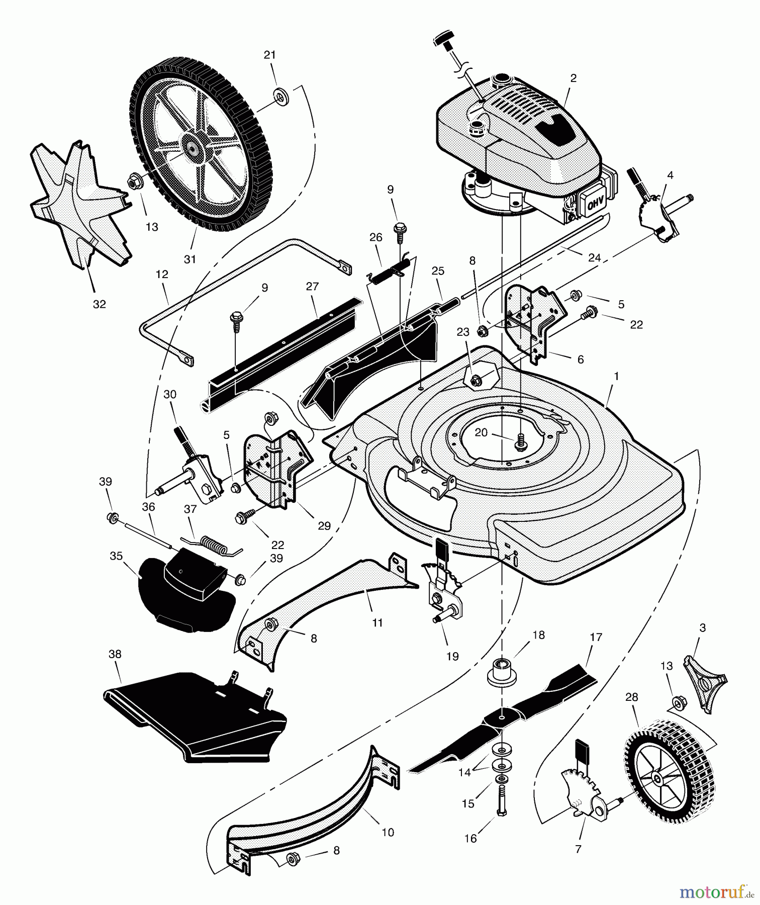  Murray Rasenmäher 223230x692A - Stanley 22
