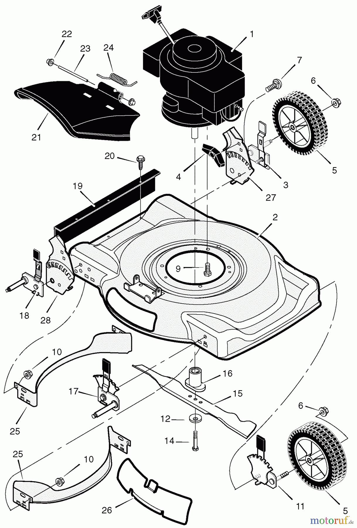 Murray Rasenmäher 224110x8F - Scotts 22