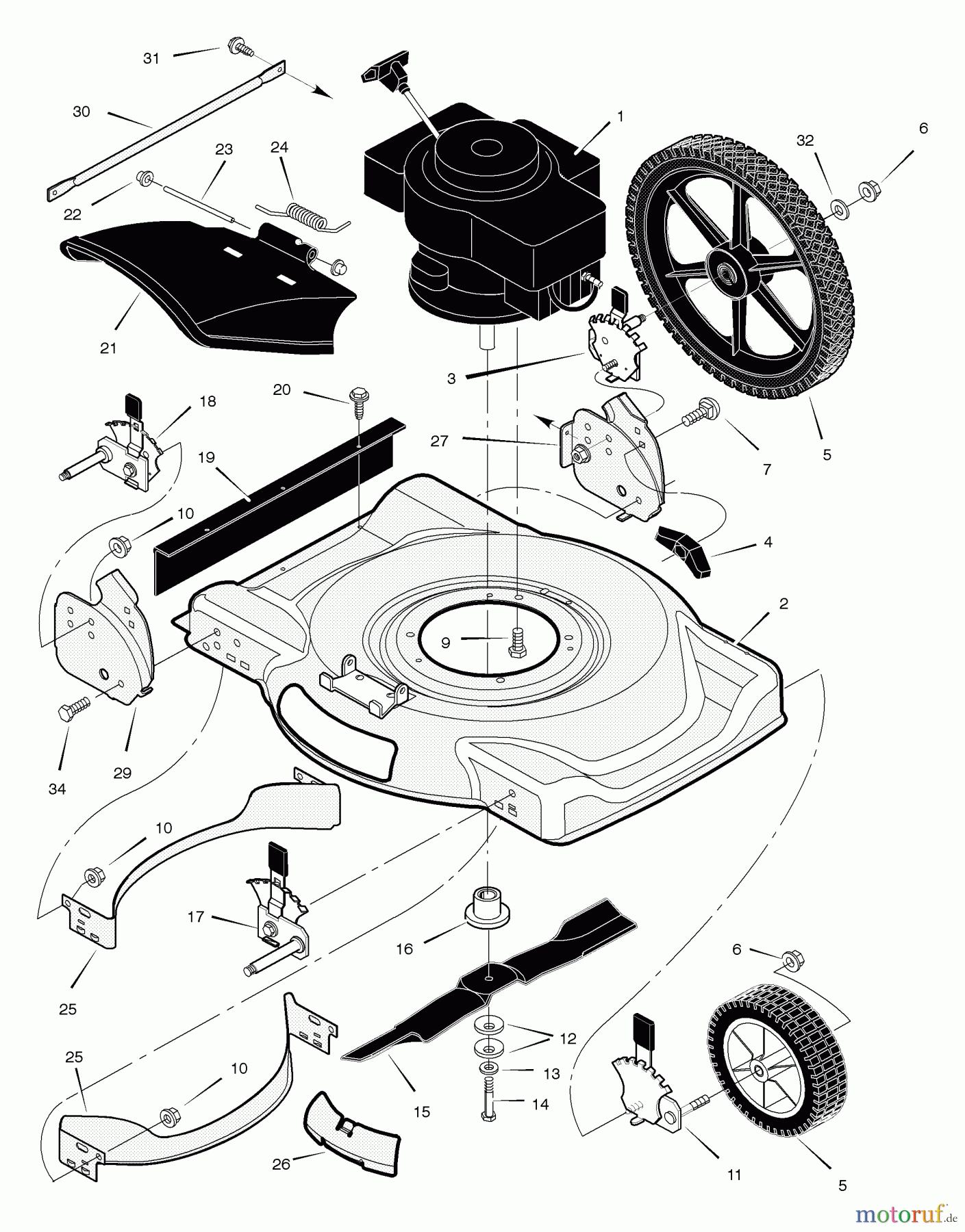 Murray Rasenmäher 225112x24A - B&S/Murray 22