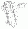 Murray 22635D - 22" Walk-Behind Mower (1996) Ersatzteile Handle Assembly