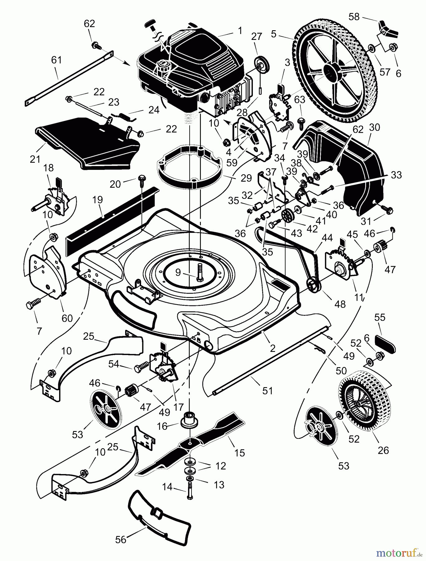  Murray Rasenmäher 22646x92A - B&S/Murray 22