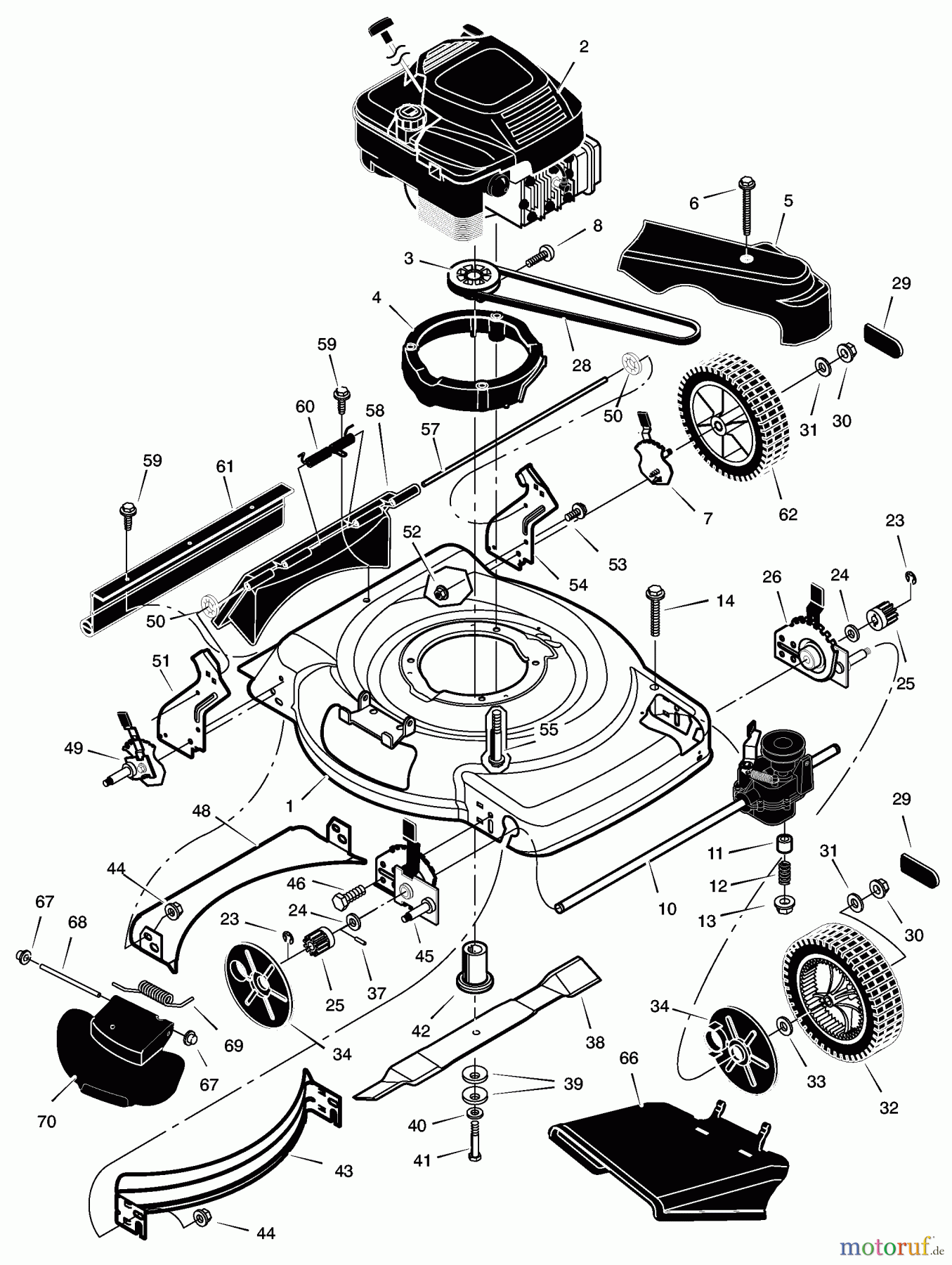 Murray Rasenmäher 228650x99A - B&S/Murray 22