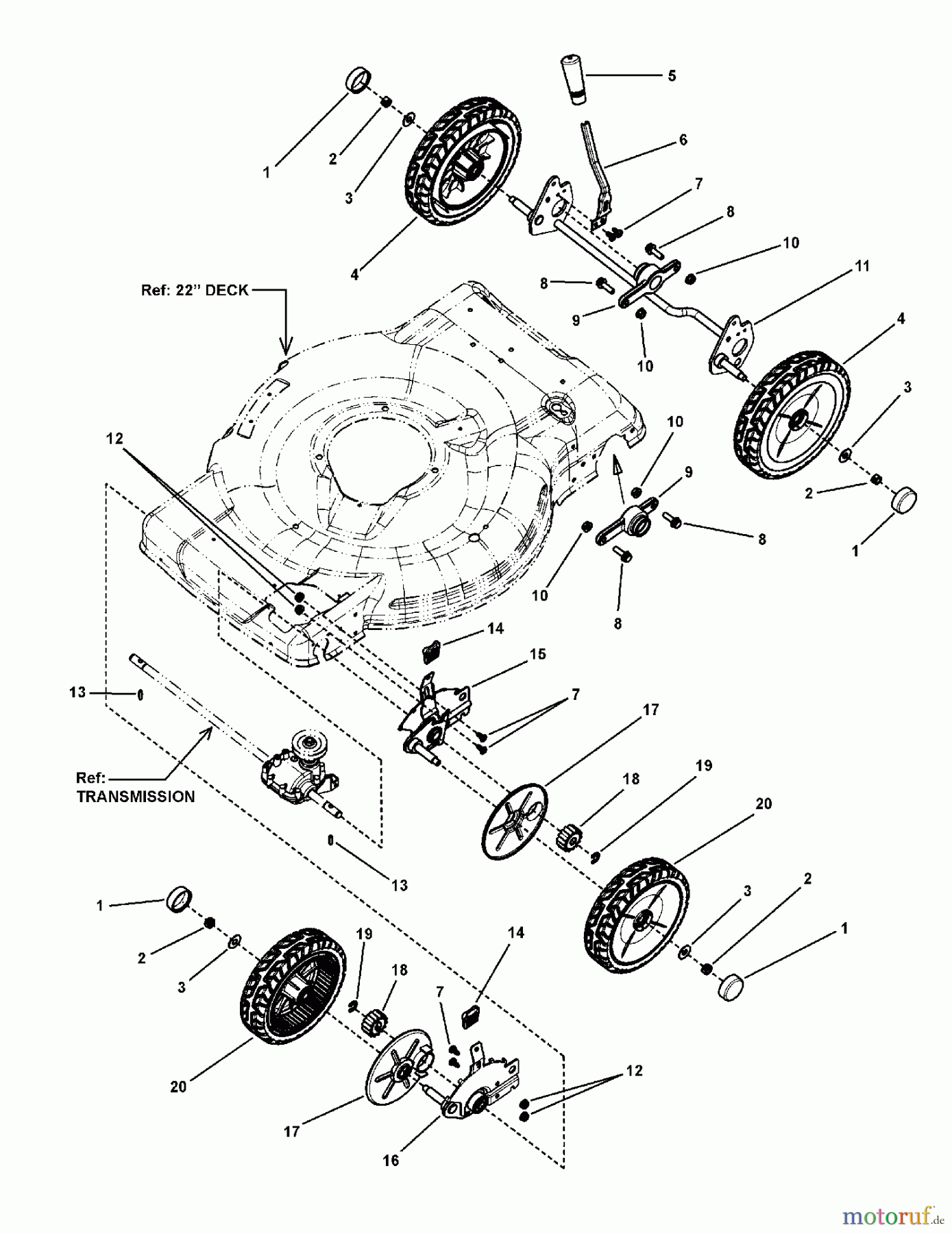  Murray Rasenmäher NJS26 (LP7800644) - John Deere 22