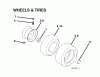 Poulan / Weed Eater PO14538LT (96018000301) - Poulan Lawn Tractor (2011-08) Ersatzteile WHEELS TIRES