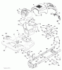 Poulan / Weed Eater PXT12530 (96046003000) - Poulan XT Lawn Tractor (2010-01) Ersatzteile CHASSIS ENCLOSURES