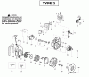 Poulan / Weed Eater BV1850LE (Type 2) - Weed Eater Barracuda Blower Ersatzteile Engine Type 2