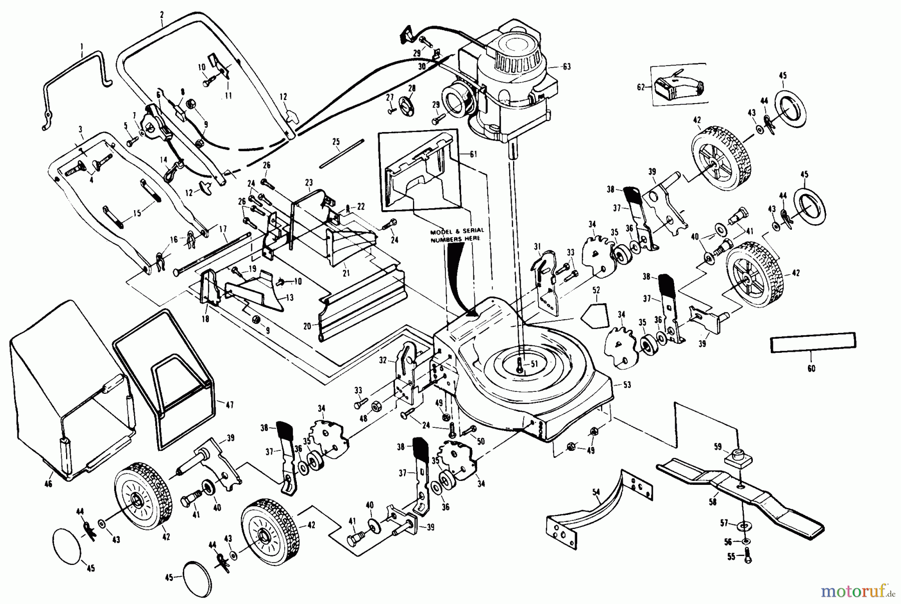  Poulan / Weed Eater Rasenmäher XE835AR - Poulan Pro Walk-Behind Mower MOWER ASSEMBLY, ENGINE B/S 92502