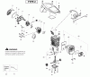 Poulan / Weed Eater P3516PR (Type 2) - Poulan Chainsaw Ersatzteile Engine Type 2
