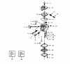 Poulan / Weed Eater PP180C - Poulan Pro Chainsaw Ersatzteile CARBURETOR WT-20 BREAKDOWN