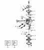 Poulan / Weed Eater PP236 - Poulan Pro Chainsaw Ersatzteile CARBURETOR WT-247 BREAKDOWN