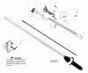 Poulan / Weed Eater PP446T - Poulan Pro Pole Pruner Ersatzteile Handle & Pole Pruner Shaft Assembly