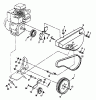 Poulan / Weed Eater PPFT3C - Poulan Pro Front-Tine Tiller Ersatzteile BELT GUARD AND PULLEY ASSEMBLY
