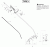 Poulan / Weed Eater FX26S (Type 1) - Weed Eater Featherlite Extreme String Trimmer Ersatzteile Cutting Equipment Type 1