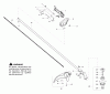 Poulan / Weed Eater MX557 - Weed Eater String Trimmer Ersatzteile Handle & Shaft Assembly