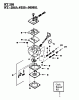 Poulan / Weed Eater TBC57 - Weed Eater String Trimmer Ersatzteile CARBURETOR WA-298, WT-298A