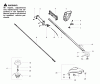 Poulan / Weed Eater XT600 (Type 6) - Weed Eater String Trimmer Ersatzteile Handle, Chassis & Bar Assembly Type 6