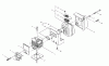 Shindaiwa AHS231 - Articulating Hedge Trimmer Listas de piezas de repuesto y dibujos Cylinder, Muffler