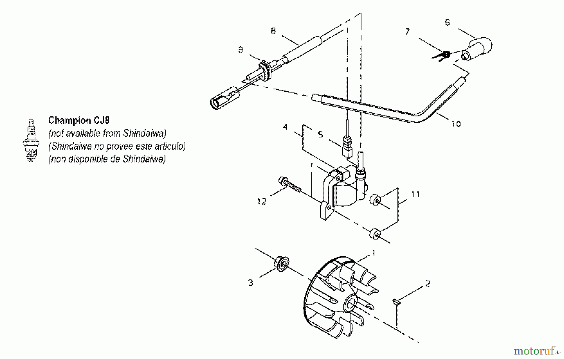  Shindaiwa Heckenscheren AHS231 - Shindaiwa Articulating Hedge Trimmer Flywheel, Ignition