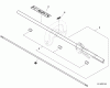 Shindaiwa AHS254 - Articulating Hedge Trimmer, S/N: T12513001001 - T1251399999 Listas de piezas de repuesto y dibujos Main Pipe Assembly, Driveshaft