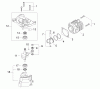 Shindaiwa DH231 - Hedge Trimmer, Dual-Sided, S/N: T09012001001 - T09012999999 Listas de piezas de repuesto y dibujos Crankcase, Cylinder, Piston