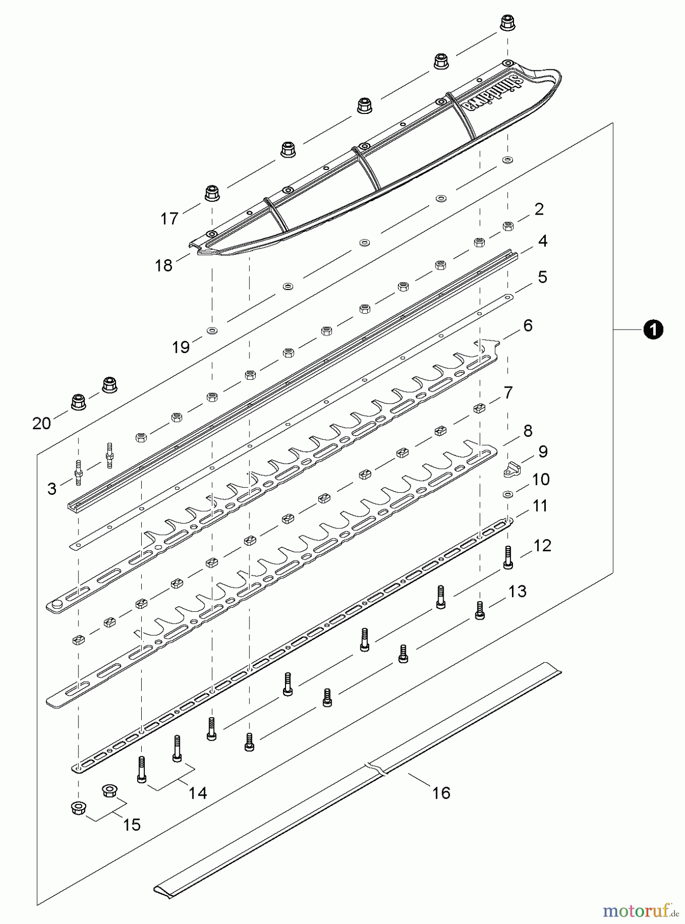  Shindaiwa Heckenscheren HT232 - Shindaiwa Hedge Trimmer, Single-Sided, 40