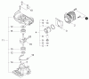 Shindaiwa HT232 - Hedge Trimmer, Single-Sided, S/N: T25113001001 - T25113999999 Listas de piezas de repuesto y dibujos Engine