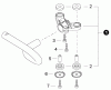 Shindaiwa HT232 - Hedge Trimmer, Single-Sided, S/N: T25113001001 - T25113999999 Listas de piezas de repuesto y dibujos Handle Support