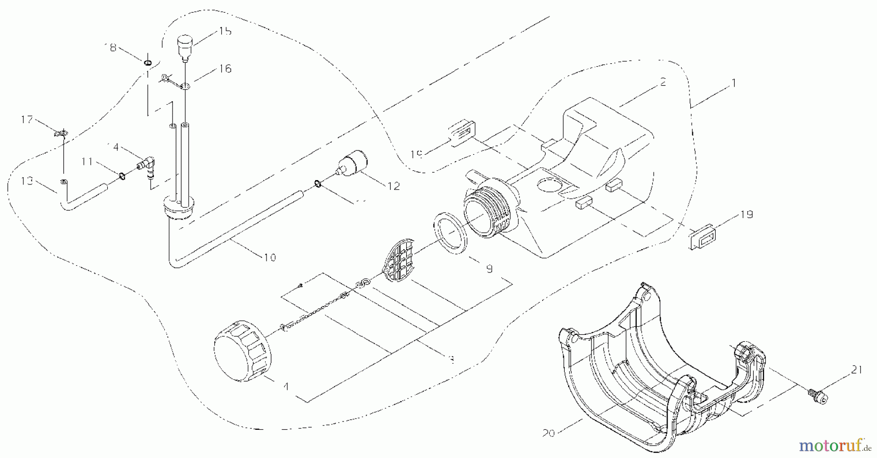  Shindaiwa Hochentanster P230S - Shindaiwa EC1 Pole Saw/Pruner Fuel Tank