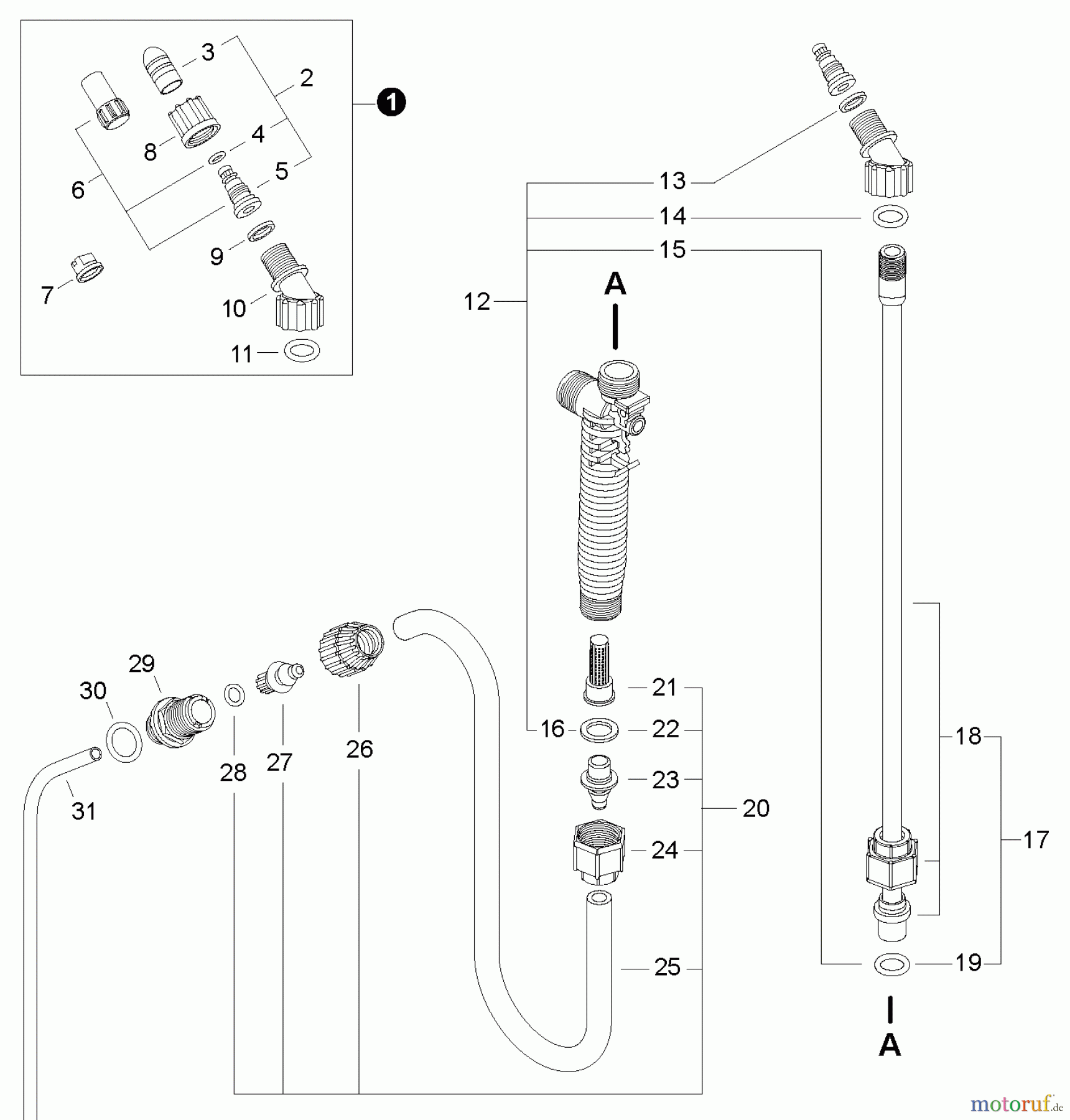  Shindaiwa Sprühgeräte SP20HPS - Shindaiwa Manual Sprayer, Nozzles, Wand, Hose