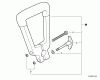 Shindaiwa PS344 - Power Broom, S/N: T15513001001 - T15513999999 Pièces détachées Front Handle