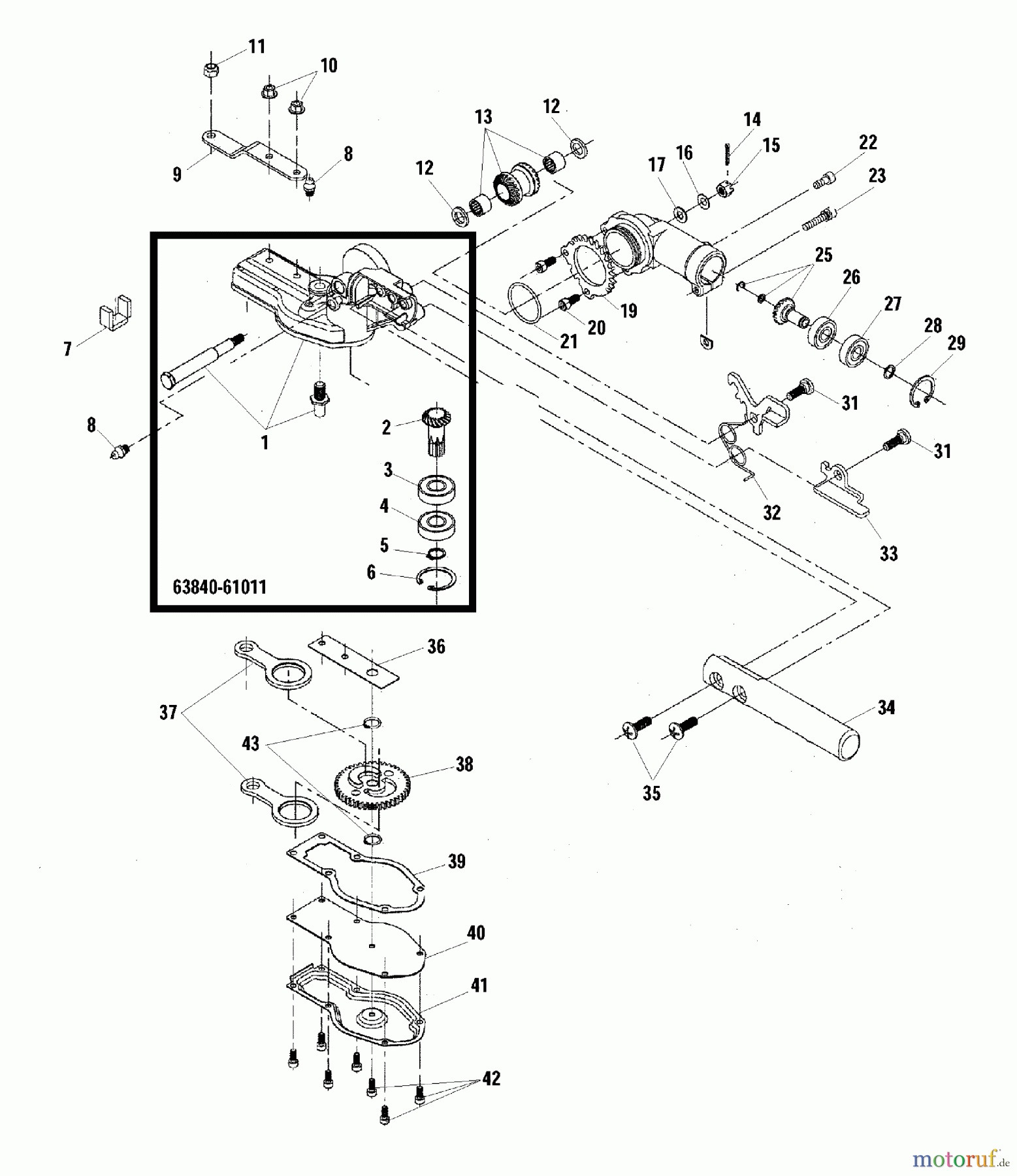  Shindaiwa Heckenscheren AH231 - Shindaiwa Articulating Hedge Trimmer Gear Case