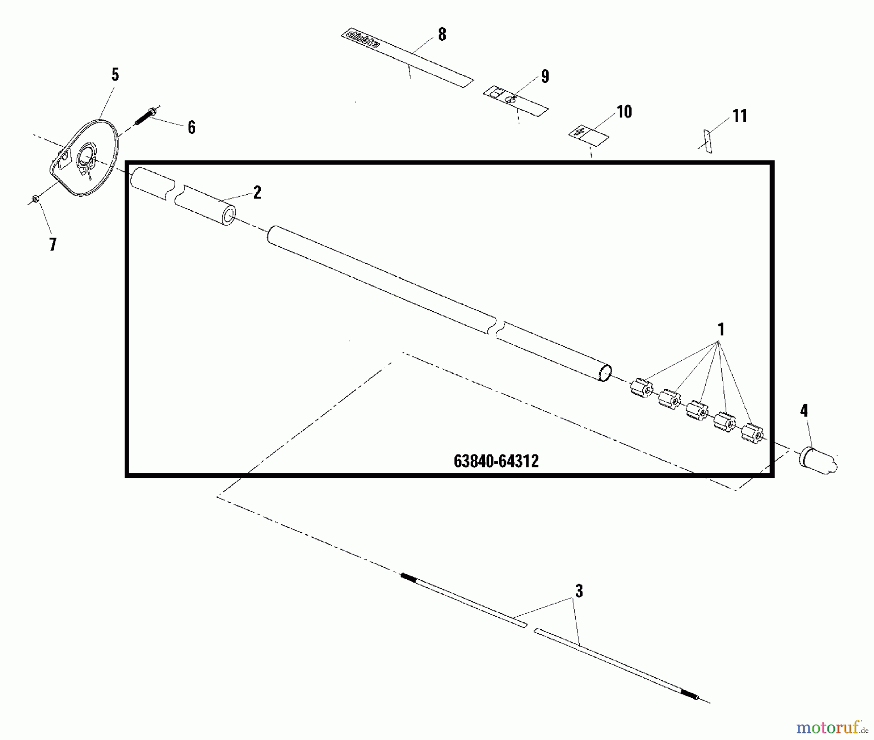  Shindaiwa Heckenscheren AH231 - Shindaiwa Articulating Hedge Trimmer Outer Tube